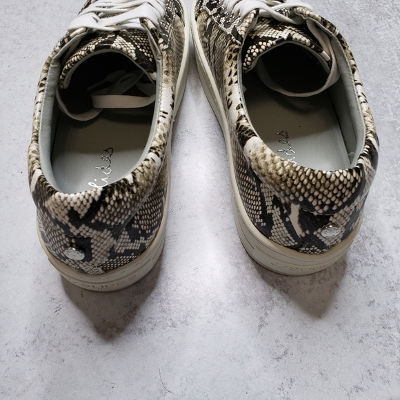 Jslides Hilton Platform Snakeskin Python Print Low Top Sneakers SZ 6.5 - Picture 6 of 8